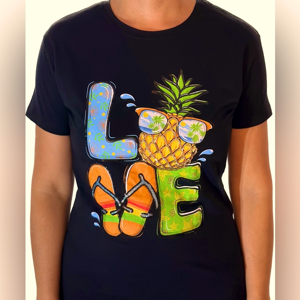 Women’s Short Sleeve T-shirt, Summer 2023, Summer Beach, Sports, Casual, Cotton